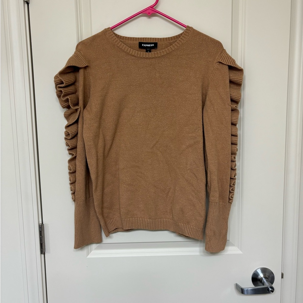 Express Camel Knit Sweater